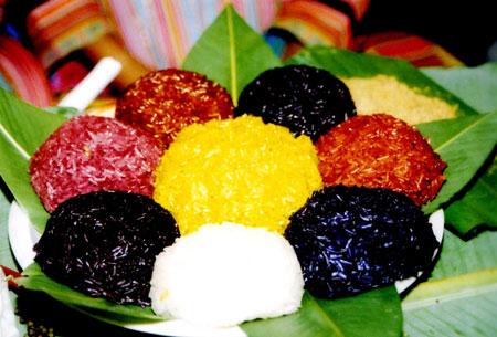 Five-colored Sticky Rice of Tay Ethnic Group