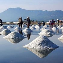 Enjoy the beauty of Hon Khoi salt fields