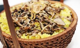 Have you ever tried Xoi Trung Kien - steam glutinous rice with ant egg?