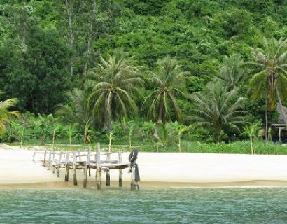  Cham island- full of white sand, trees and clouds