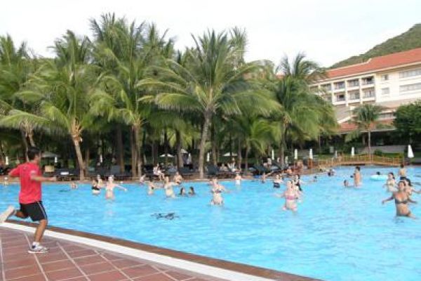 New activity: Water aerobic at Vinpearl Nha Trang