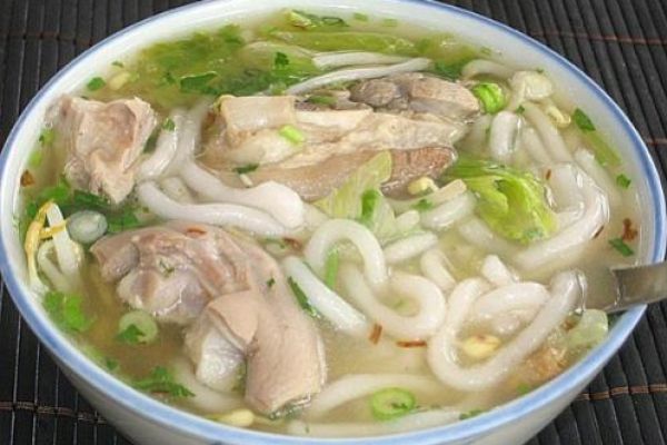 Various soups with Vietnamese Banh Canh