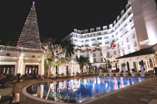 Hotels light up Christmas trees