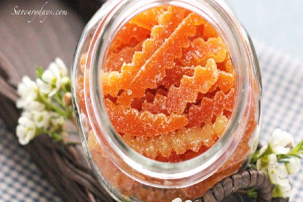 Orange Fruit Skin Jam Recipe (Mứt Vỏ Cam)