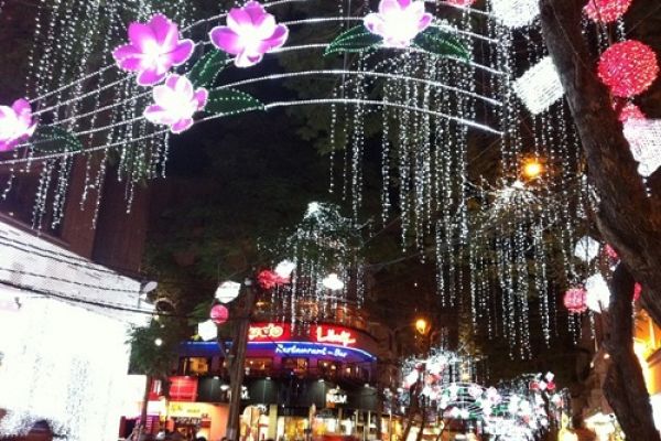 Sparkling Saigon night welcome New Year