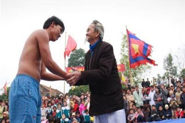 The martial spirit in Lieu Doi wrestling festival