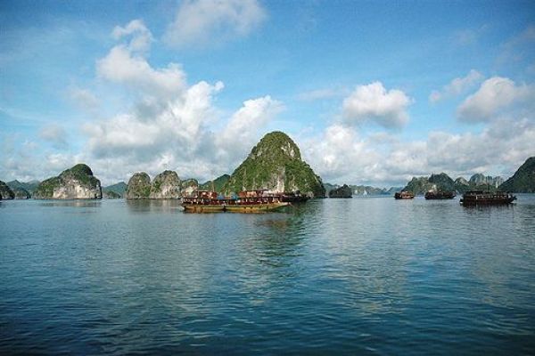 The northern coast of Vietnam