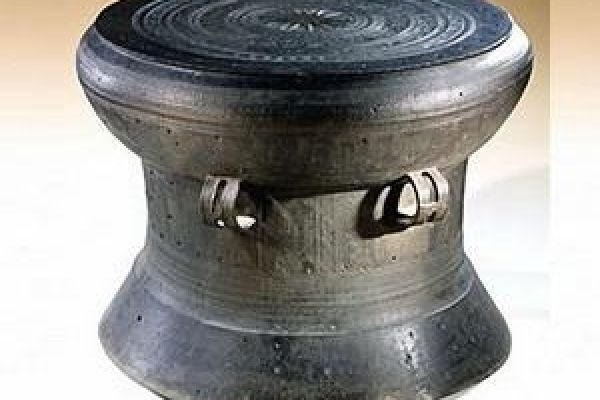 Bronze drums cast for millennial anniversary