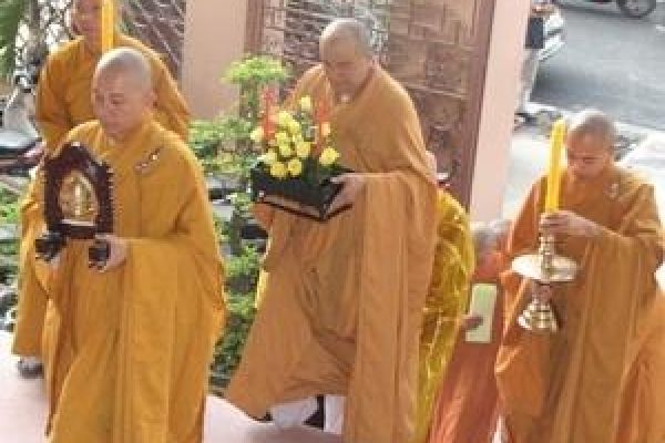 King Monk reaching Nirvana celebrated