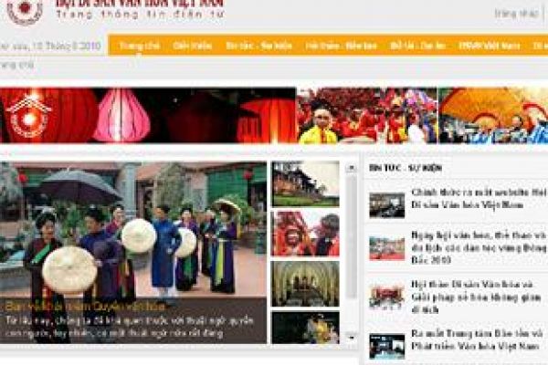 Website of Vietnam Cultural Heritage Association launched