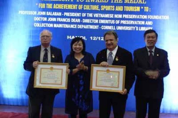 Scholars feted for preserving ancient script