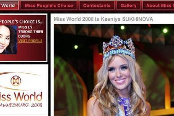 Thien Ly wins “People’s Choice Award” at Miss World 2008